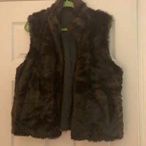 Faux fur vest
